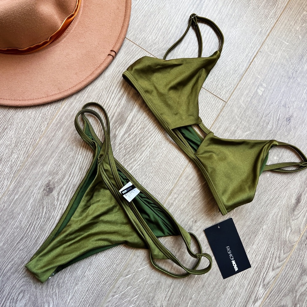 NWT Fashion Nova Green Bikini